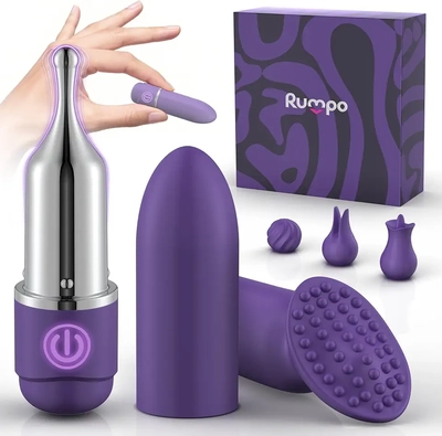 This versatile 6-in-1 vibrator feels like several toys in one, powerful yet quiet.
