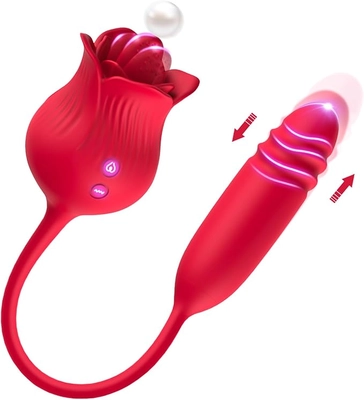 Powerful rose toy offers licking and thrusting; fast delivery; now my favorite.
