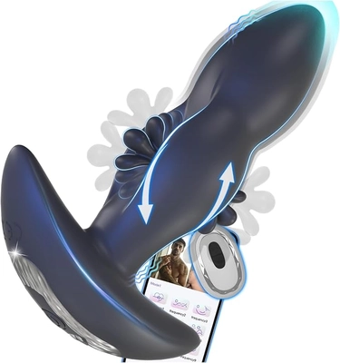 My flapping butt plug intensifies climaxes, but intense flapping may hurt beginners.