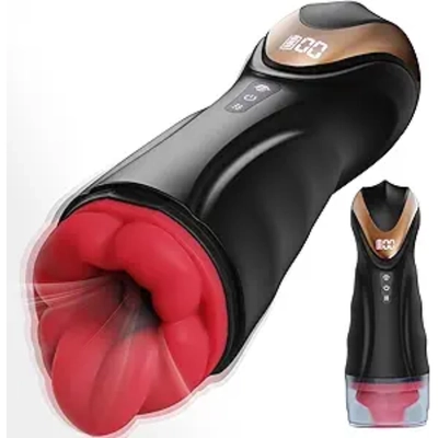 After months, I love this lip/tongue masturbator; add rings for thick fit.