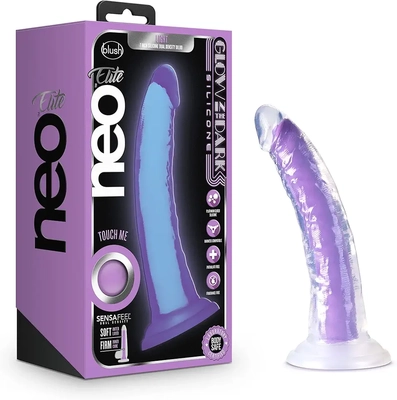My squishy glow dildo feels fun, textured, and perfect for my pleasure.