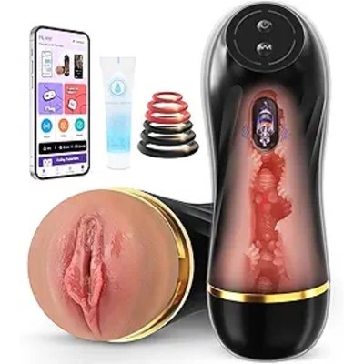 I find this realistic toy's tight channel and app control pure pleasure. app controlSex Toys