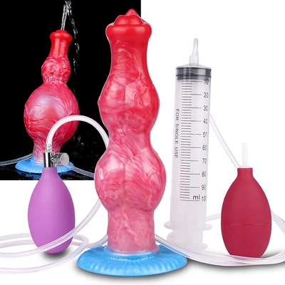 My squirting inflatable knot dildo fills me perfectly with intense, satisfying pleasure.
