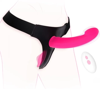 I love our remote-controlled strap-on dildo: flexible, multi-vibration, affordable, and a 10/10.