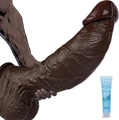 I love this thick black dildo: sturdy, bendable, realistic, easy to clean.
