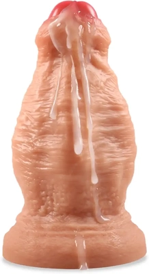 I love this uncut dildo's soft glide and exciting full filling sensation.