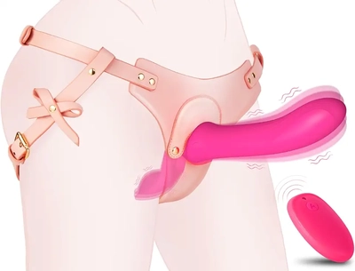 I love this comfortable UTIMI strap-on vibrating dildo with harness for pegging.