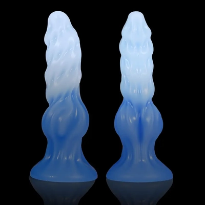 My soft squishy fantasy dog dildo inserts easily, sticks well, arrives discreetly.