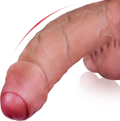 I love this realistic uncut foreskin dildo: quality texture, structure, realistic look.