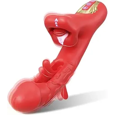 Impressively stimulating rabbit vibrator but a bit too long for me.  honest reviews
