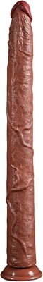 This long dildo hits my deepest spots with incredible flexibility.