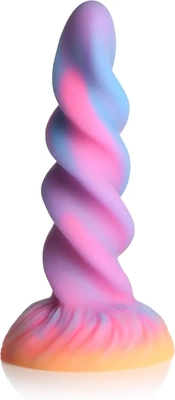 Soft, colorful, glow-in-the-dark dildo adds playful wonder
