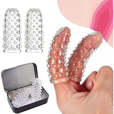 Super stretchy, fits any finger, adds texture for enhanced intimate pleasure. textureSex Toys