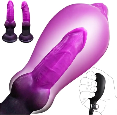 This inflatable dildo expands inside for a full, textured, amazing feeling. Highly recommend! textureSex Toys
