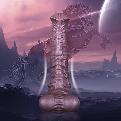 I overcame initial difficulty and enjoyed intense orgasms from this horse dildo.