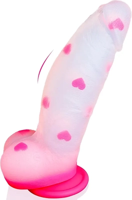 This girthy heart dildo's soft silicone feels amazing and targets my G-spot. sex toys reviews