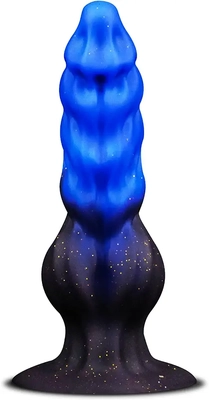 Soft yet firm, this fantasy dildo satisfies exotic urges perfectly.
