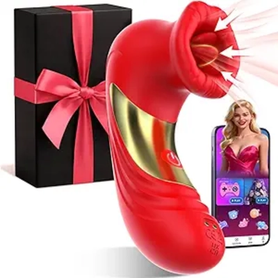 I love this small powerful rose vibrator's great tongue and app control. rose vibratorSex Toys