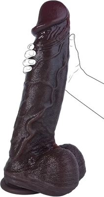 This soft, thick dildo is perfect for deep throat practice and versatile play.