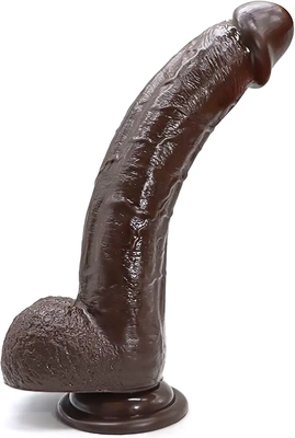 This dildo feels huge at first but fills me perfectly for pure bliss.