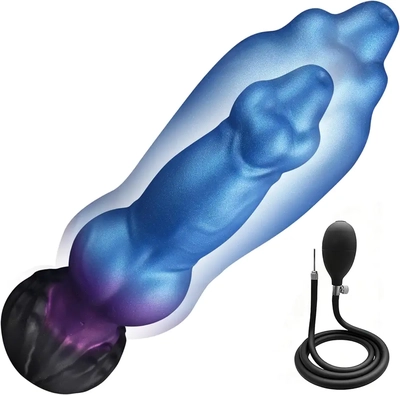 This inflatable dildo is durable, easy to use, and feels realistic.