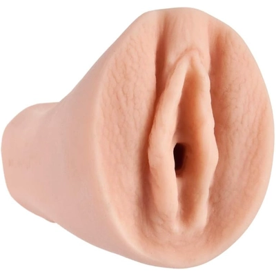 Snug yet lifelike, this travel stroker feels amazing with lube and mimics virgin sensation perfectly.
