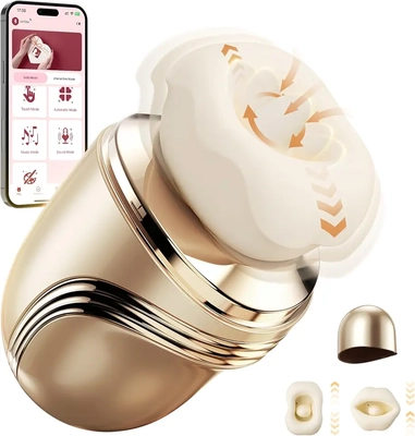 Lifelike sucking, licking, and vibrating in a quiet, luxury rose toy. rose toySex Toys
