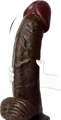 I found this huge dildo feels incredibly real. It's perfect for deep stretch. High-quality silicone. Great value. I highly recommend.