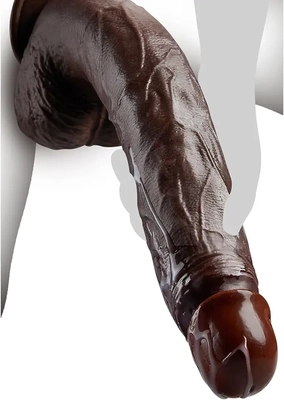 I love this large dildo; it feels smooth, sturdy, and durable for intense pleasure.