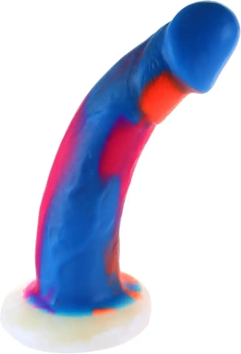 I adore this dildo's squishy outer layer with firm core that feels amazingly realistic when warmed in hot water.