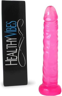 This slim beginner dildo gives deep orgasmic pleasure; perfect size for starters.