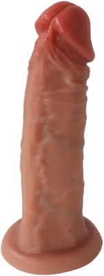 High-quality silicone dildo, comfortable, realistic, perfect for beginners, slightly smaller than described.