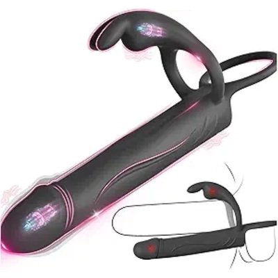 The soft material and dual shafts give amazing full-body pleasure for both partners.