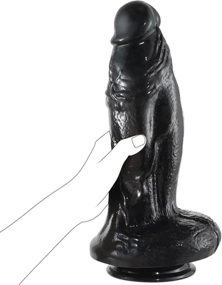 This huge dildo gives deepest penetration and incredible stretch for advanced users.