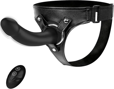 This soft, flexible strap-on fits securely and adds great control to playtime.