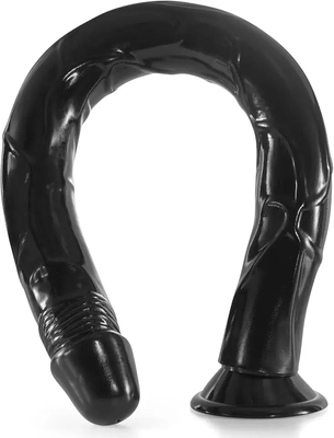 I love long flexible dildo with strong suction for solo or couple. No-balls design, veiny shaft, flexible waterproof fun toy. flexible dildoSex Toys