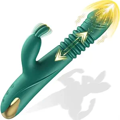 Budget rabbit vibrator: powerful thrusting, long battery life, easy cleaning—I'm thrilled.
