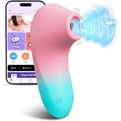 Powerful sucking vibrator with app control and quiet design exceeded my expectations