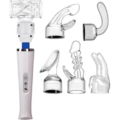 This cordless wand with six silicone heads gives custom full-body muscle relief.
