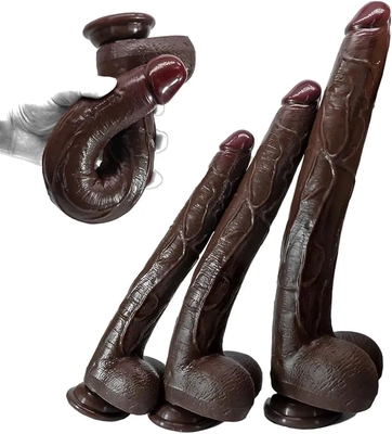 I truly love this very long, realistic, soft dildo for deep pleasure.