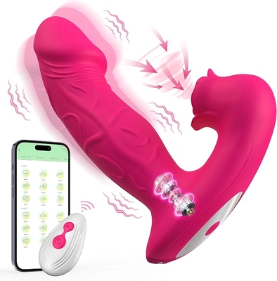 Powerful wearable vibrator, app-controlled, gives intense G-spot and clitoral pleasure for couples.